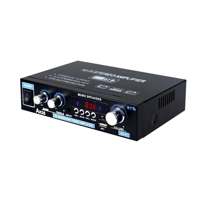 

Мини Hi-Fi цифровой усилитель AK35 90 Вт + 90 Вт, 2-канальный Bluetooth 5,0, звуковой усилитель, усилитель для динамика, усилители для дома и автомобиля