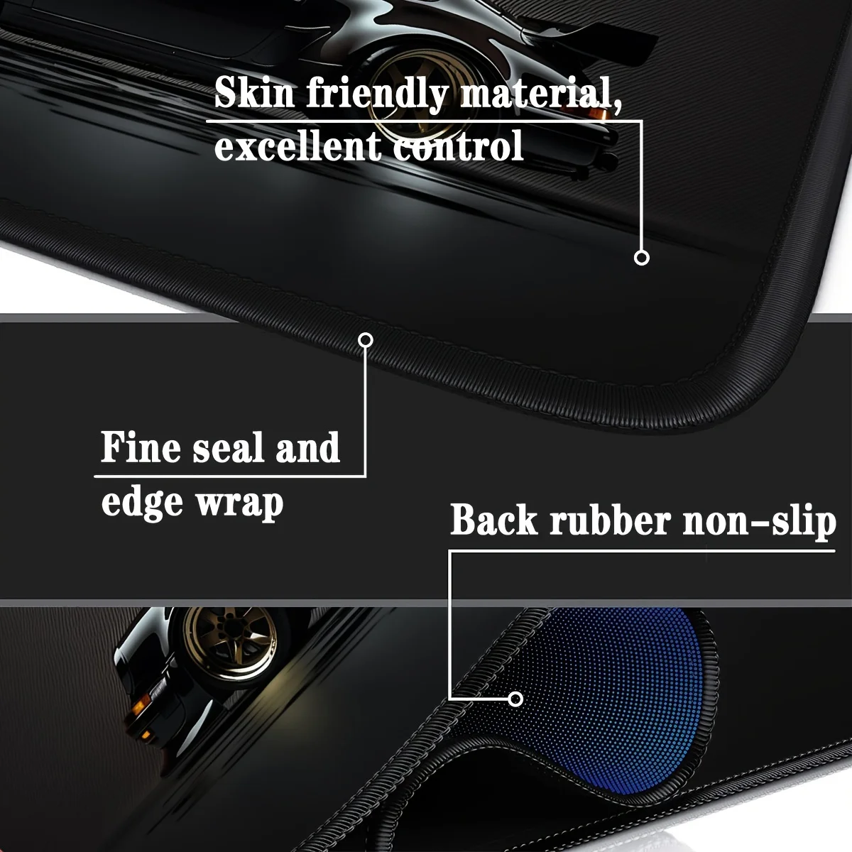 XXL desk mat with high-definition car print