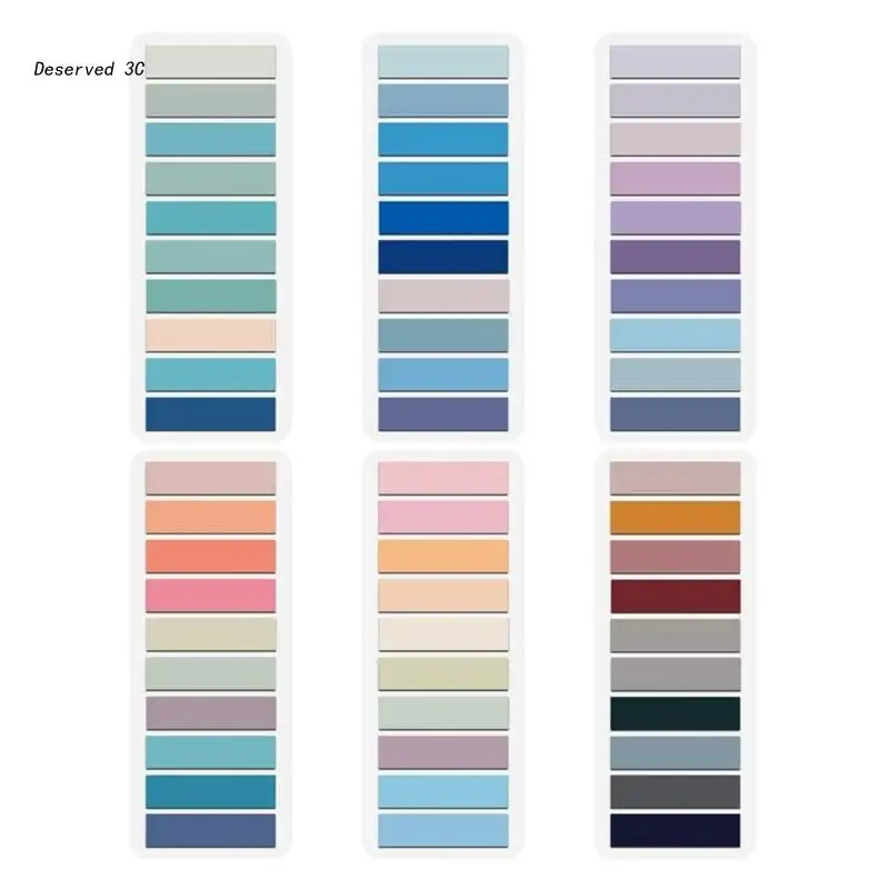 

Color Creatively Bookmarks Self-adhesive Loose Leaf Index Index Memo Portable