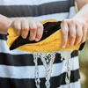 1/2/6pcs Microfiber Cleaning Towel Thicken Soft Drying Cloth Car Body Washing Towels Double Layer Clean Rags Car Accessories 5