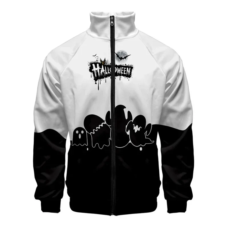 thumbnail image 1 of Chaqueta con cremallera y estampado 3D de murciélago araña de Halloween para hombres y mujeres, chaqueta holgada de manga larga con estampado de cosplay, abrigo de calle, 1 of 5