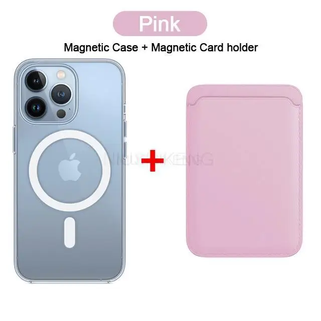 thumbnail image 1 of For Magsafe Magnetic Wireless Charging Case For iPhone 15 11 12 13 14 Pro MAX Mini XR XS 7 Plus Leather Wallet Card Holder Cover, 1 of 5