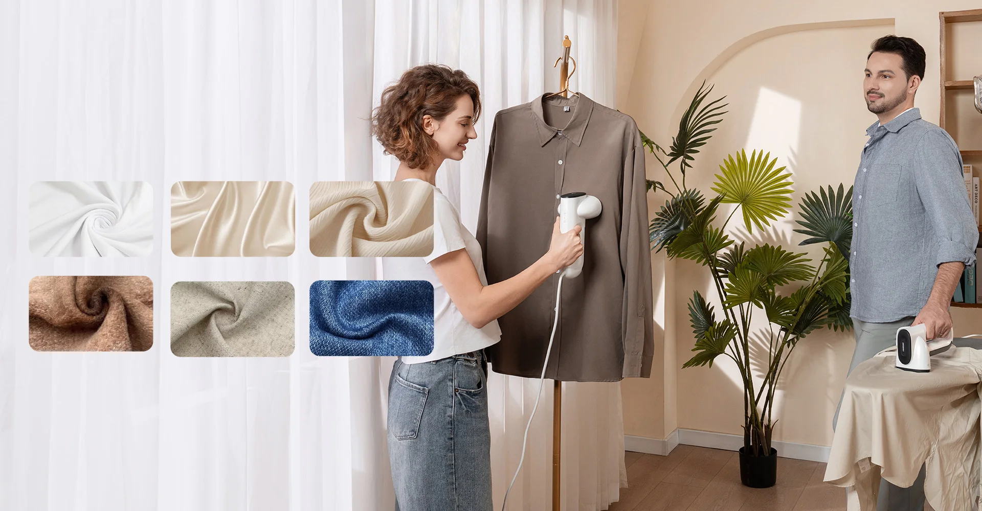 One-hand Operation Clothes Steamer Handheld Portable Garment Vacuum Steamer