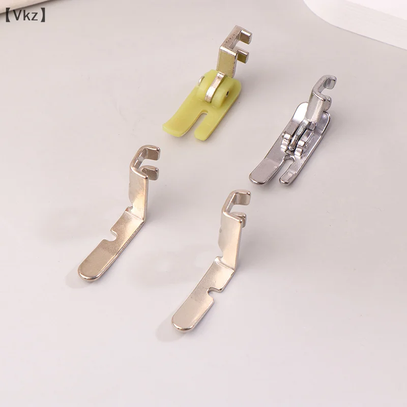 [VK18] Sewing Machine Zipper Presser Foot Set (Iron Presser Foot, Plastic Foot, Left Hole And Right Hole Single Side)