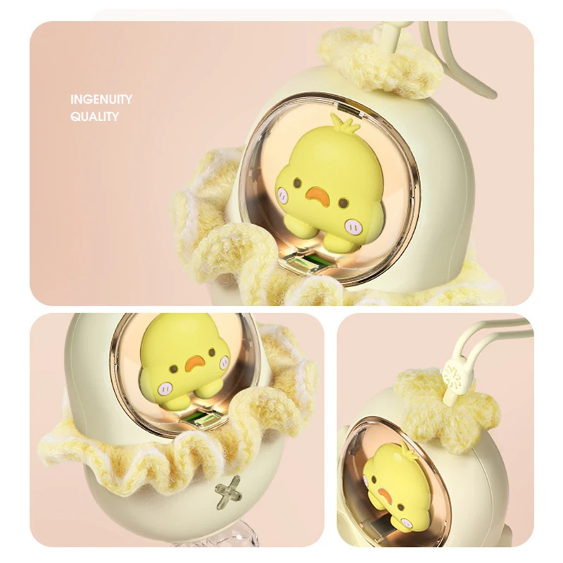 2400mAh Cute Yellow Duck Hand Warmer Usb Charging Winter Mini Hand Warmer Pocket Large Capacity Winter Gift