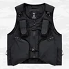 Outdoor Tactial Function Sleeveless Cargo Jackets Y2K Mens Clothing High Street Multi-pocket Techwear Vest chaleco chaquetas 1