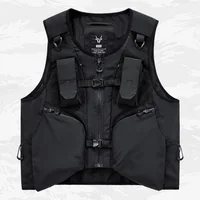 Outdoor Tactial Function Sleeveless Cargo Jackets Y2K Mens Clothing High Street Multi-pocket Techwear Vest chaleco chaquetas 1