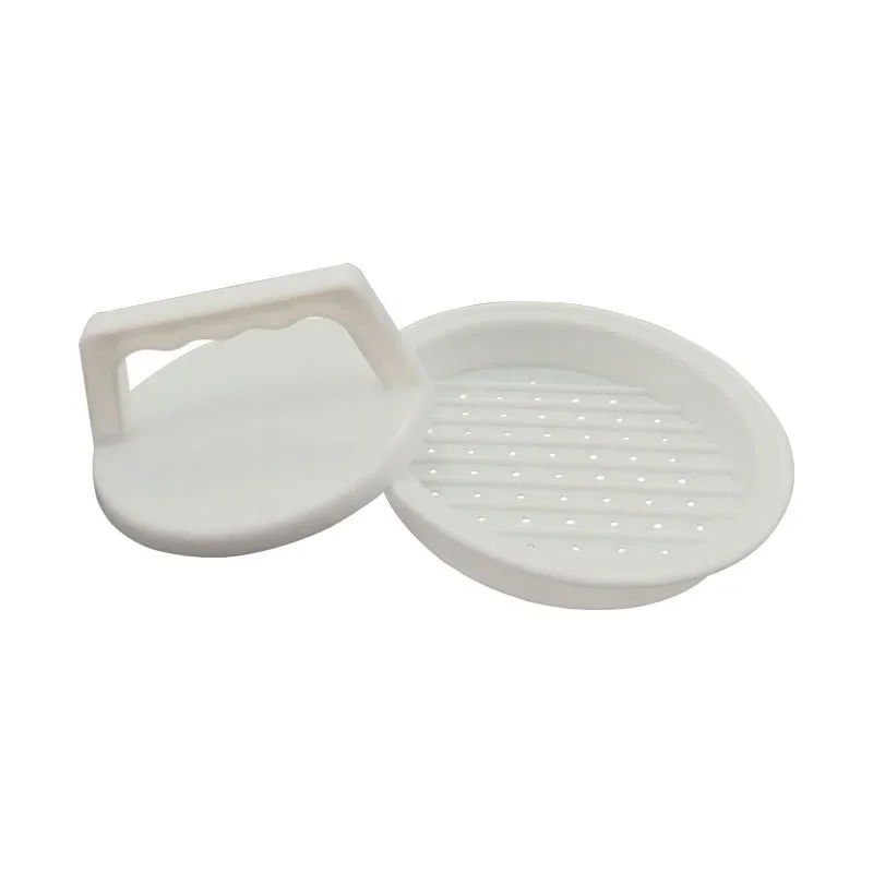 1 pezzo Pressa per hamburger in plastica, pressa per hamburger ripieni, stampo per carne per griglia, barbecue, feste, utensile da cucina per hamburger - immagine 2