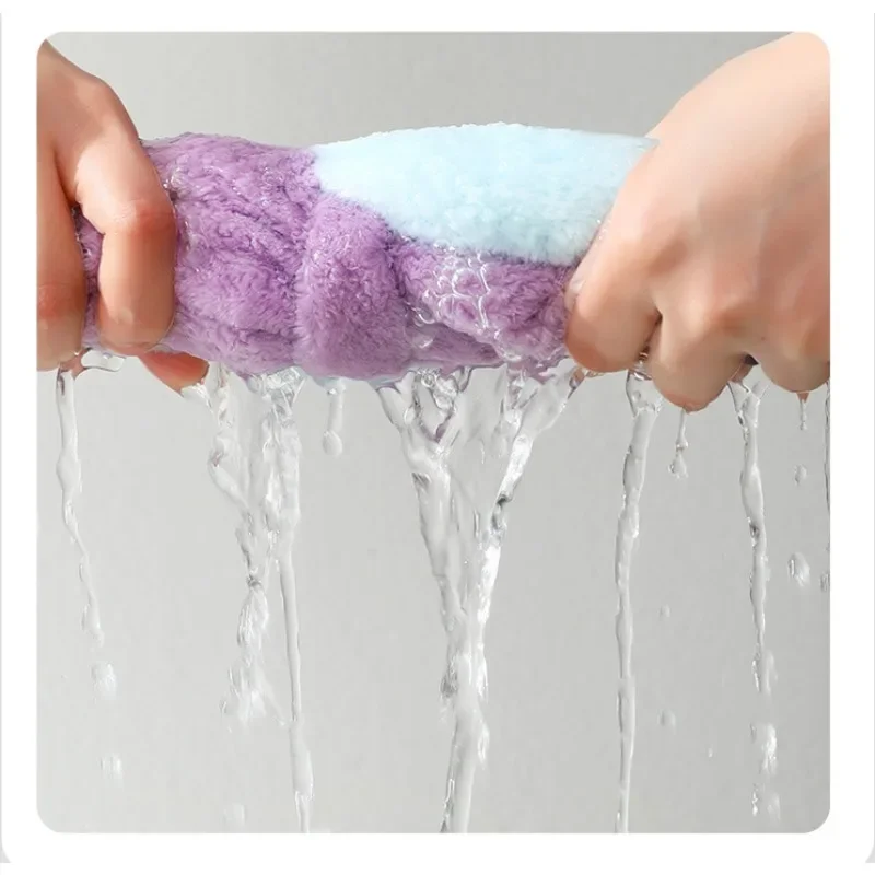 Children's Bow Quick Hair Drying Bath Towel Absorbent Cute Baby Bowknot Wrap Towel Cap Bathroom Accessories for Girls Shower Cap