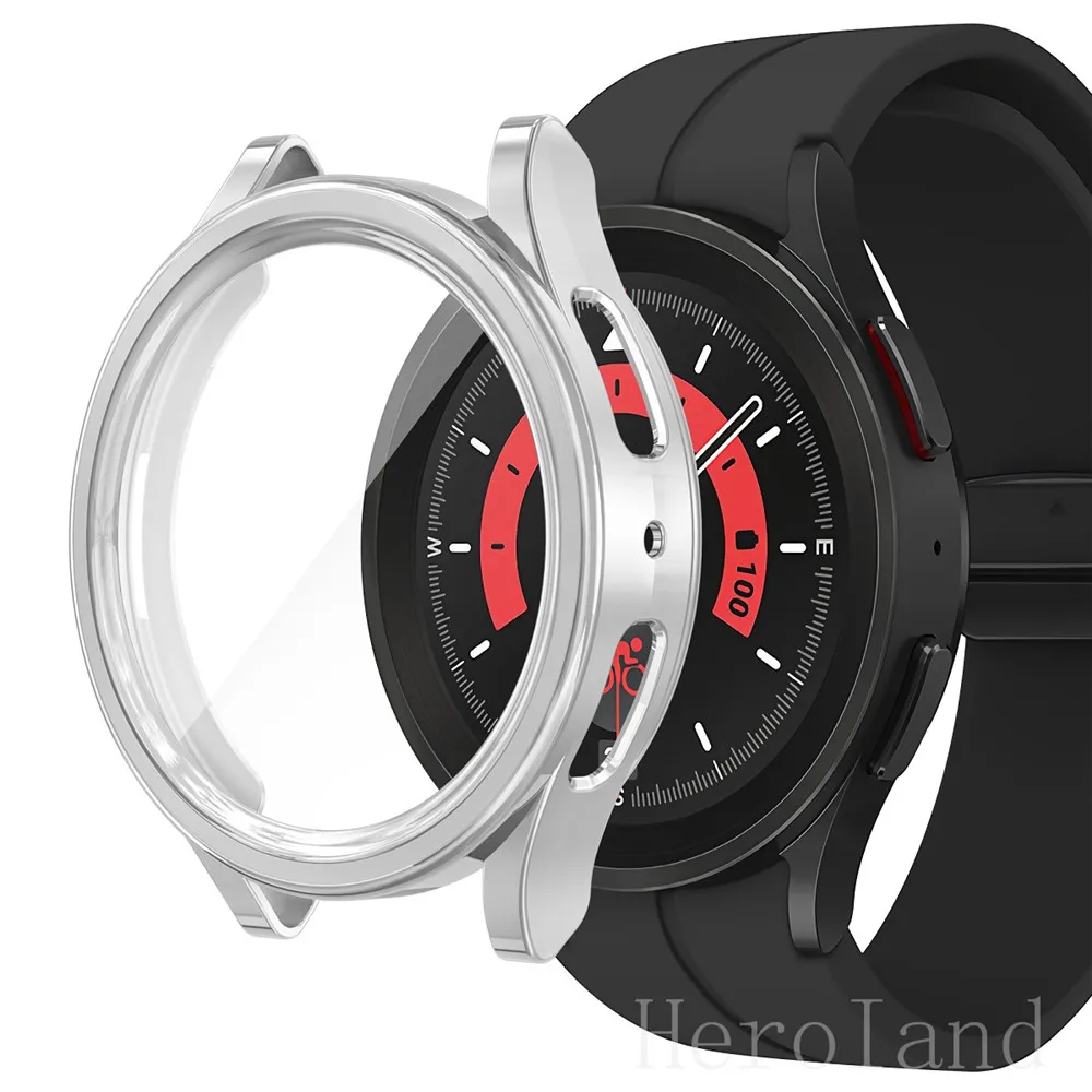 Full Protective Case Cover For Samsung galaxy watch 5 Pro 45mm SmartWatch Screen Protector Accessories Frame Cases Soft TPU hot