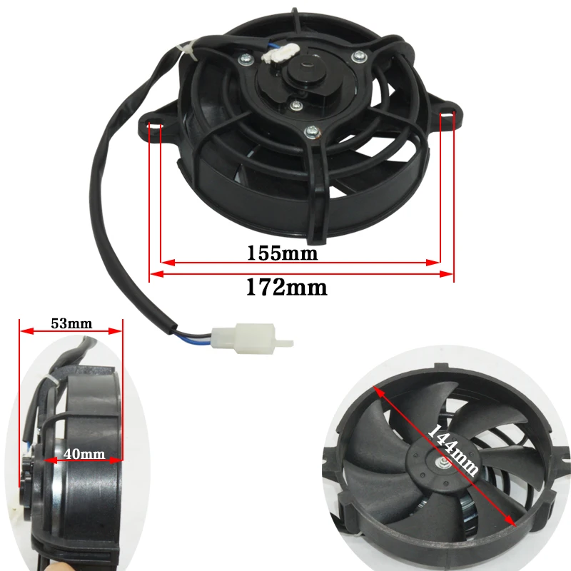 Motorcycle Cooling Fan Oil Cooler 200cc 250cc Engine Radiator Motorcycle Spare Parts for ATV Quad Go Kart Buggy Motocross Parts motorcycle cooling fan