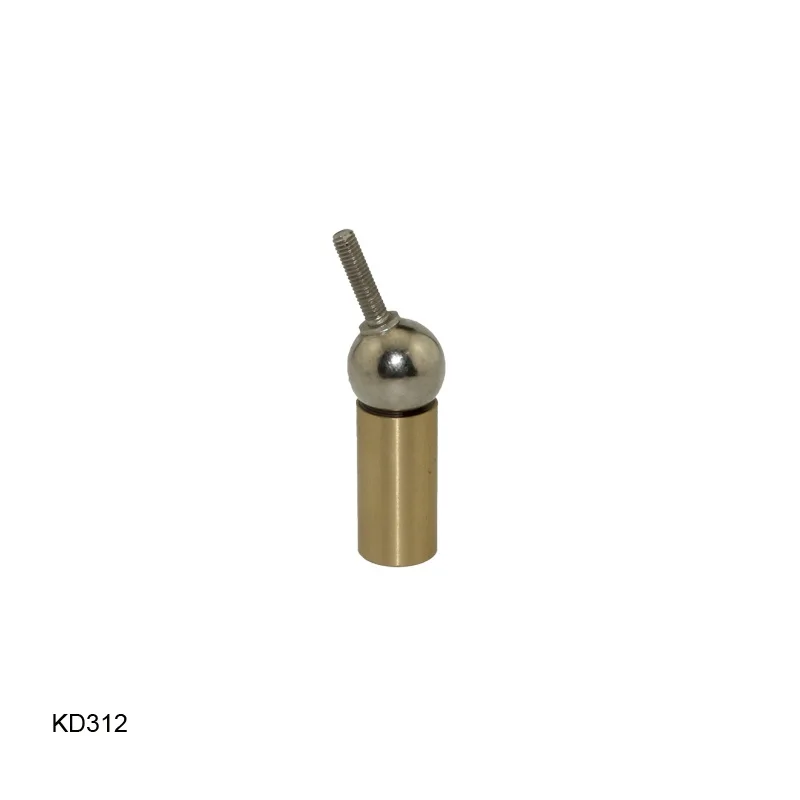 KD312 Steel ball with M3 Screw hole Brass rod end with thread hole universal magnetic connector