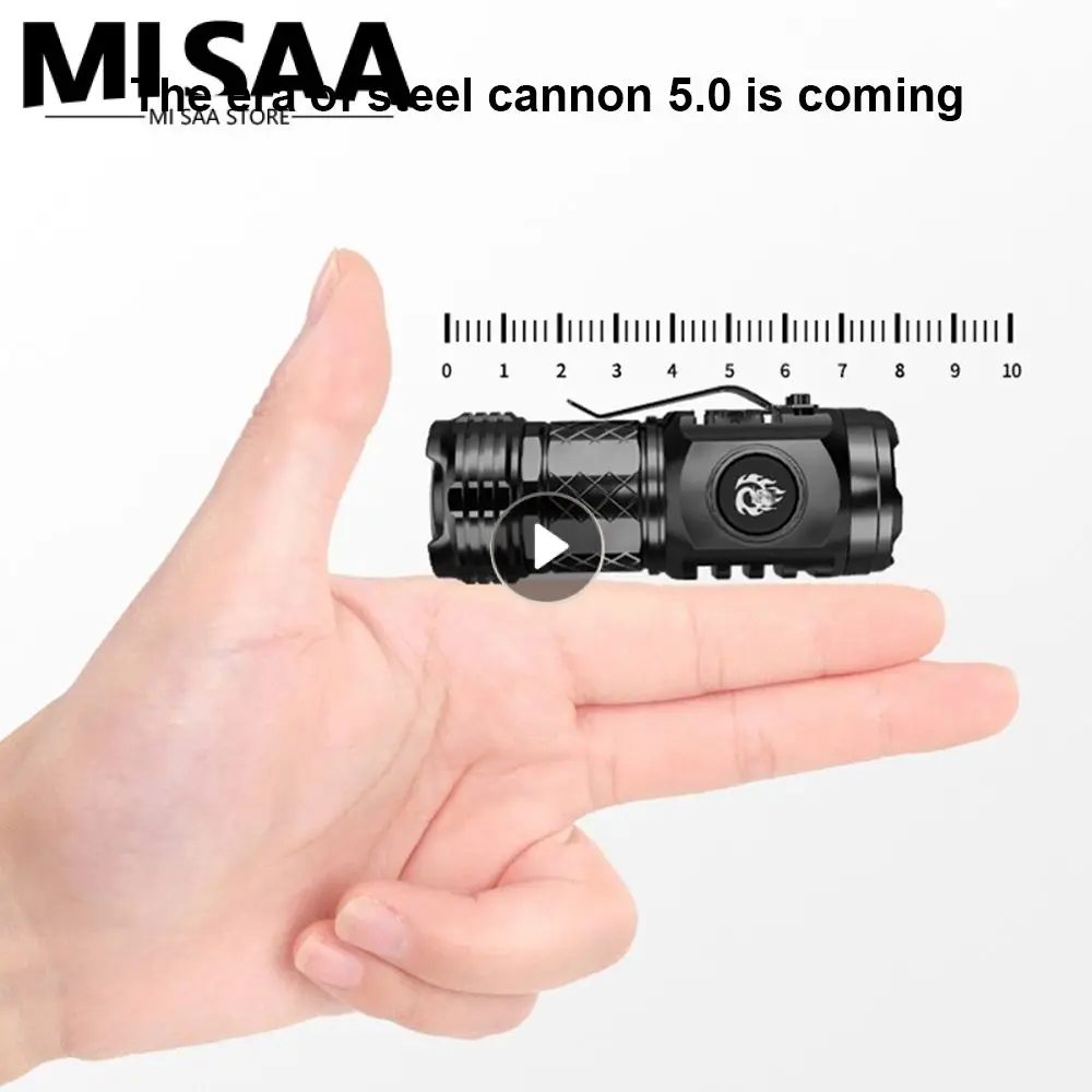 

Water Proof Long Range Flashlight Great For Camping Emergency Lighting Light Clip-on Lamp Compact Size Outdoor Equipment Durable