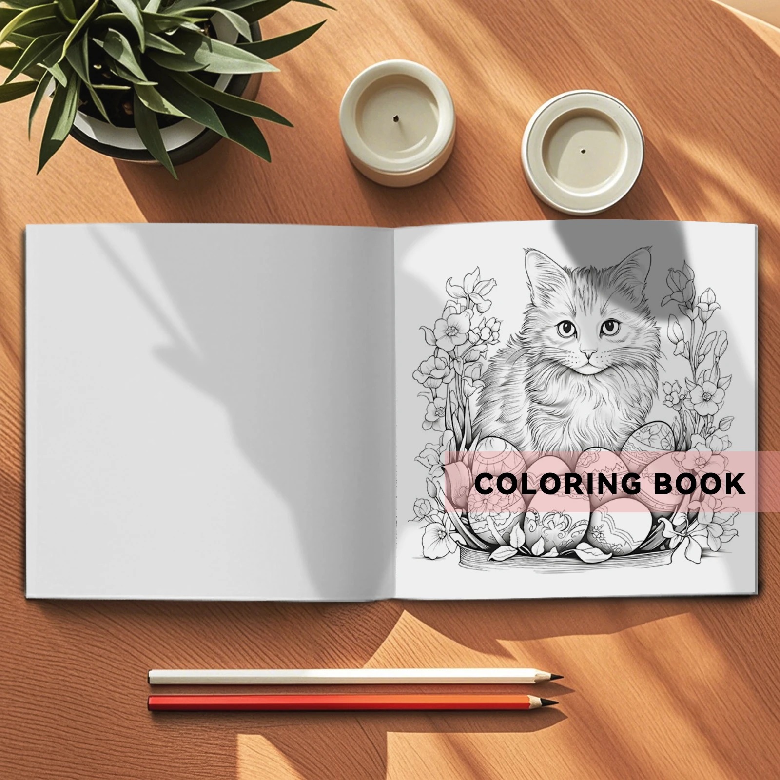 Adult Picture Book 24Pages Beautiful Cat Coloring Book Animal Patterns Gift For Holiday Birthday Party Graffiti Painting Drawing 5