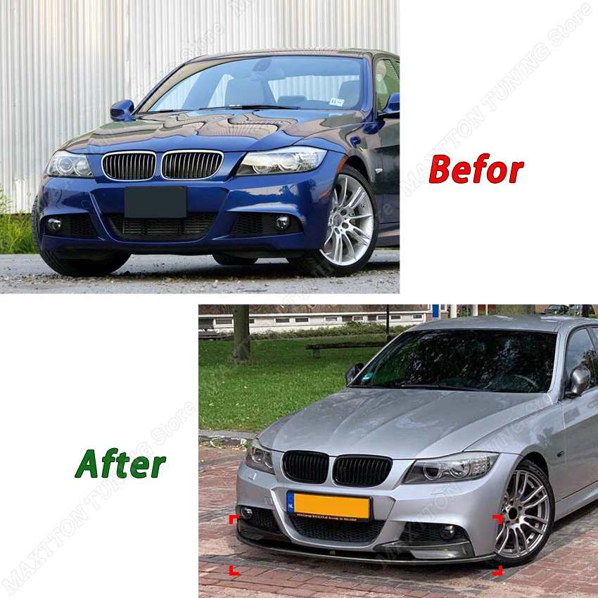 Dla BMW 3 serii E90 E91 LCI M Sport 2009-2012 czarny
