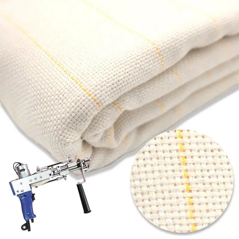 

Portable Tufting Fabric Durable Flexible Punch Needle Carpet Overlocking & Marked Lines Material Wool Unique Pattern Designs