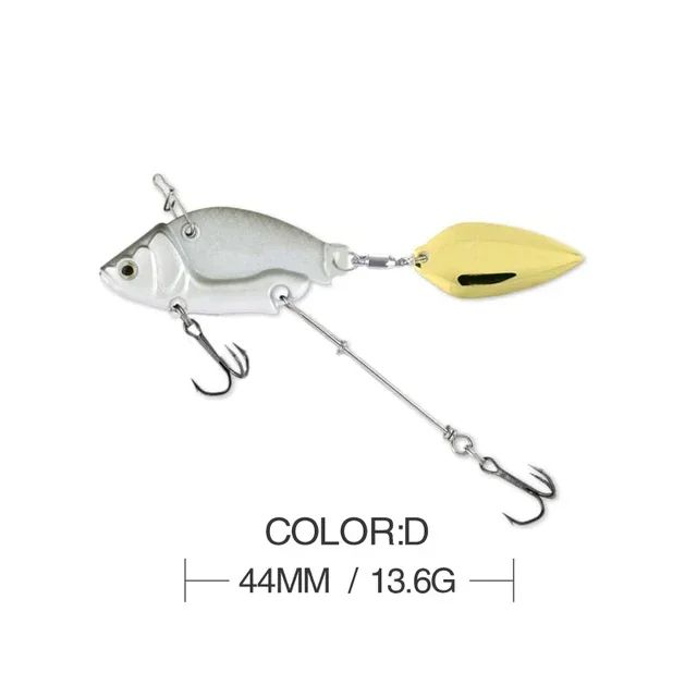 ZWICKE 13.6g 4.4cm Sinking Metal VIB Vibration Bait Spinner Spoon Fishing Lure Jig Trout Winter Fishing Hard Baits Tackle Pesca