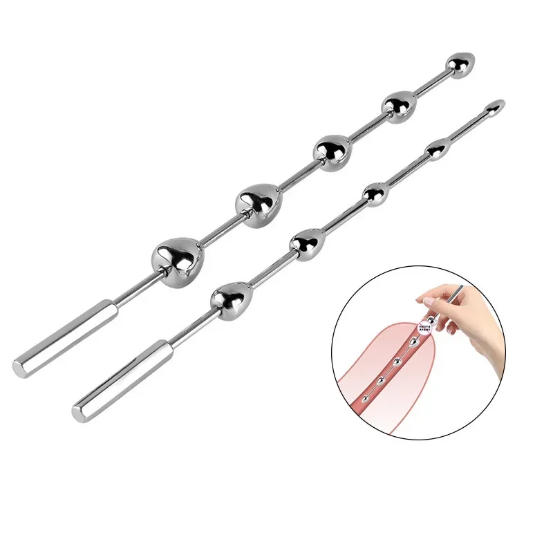 Edelstahl Pferd Eye Stick Penis Plug Insert Stimulation männliche Masturbation Stab Perlen Harnröhre stecker klingende Dilatation Sex 1