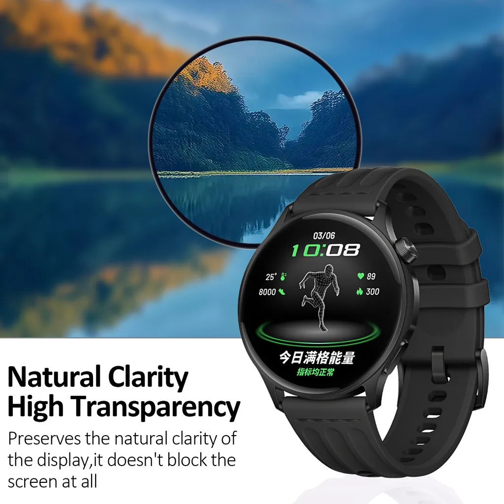 HD Clear Full Coverage Screen Protector Film - Anti-scratch Smartwatch Accessory