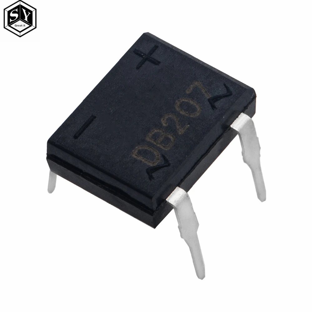 Diode Bridge Retifica DB207 DIP-4 DB207S DIP4 2A 1000V power diode rectifier 1000v electronic components 10pcs/lot diode bridge rectifier,electronic component,rectifier diodes,electrical rectifier diodes,electrical diodes,electrical component