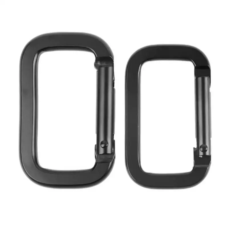

Square-Ring Carabiner Buckles Spring Carabiner Snap Hooks Clip Keychain Square Backpack Pendant Mini Buckle Outdoor Tool