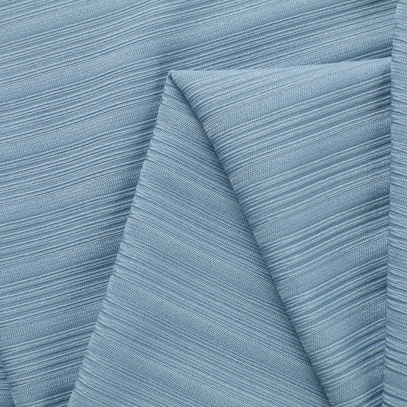 Stretch Fabric 1 Meter Line Texture Stripe Elastic Fabric Ice Soft Skin Friendly for Sportswear T-shirt Vest Suspender Top