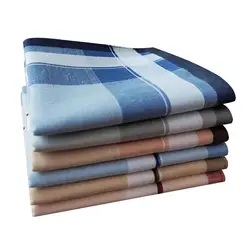 6x Cotton Men's Handkerchiefs Pocket Square Hankies Assorted Classic Mens Hankies for Prom Birthday Suit Weddings Formal
