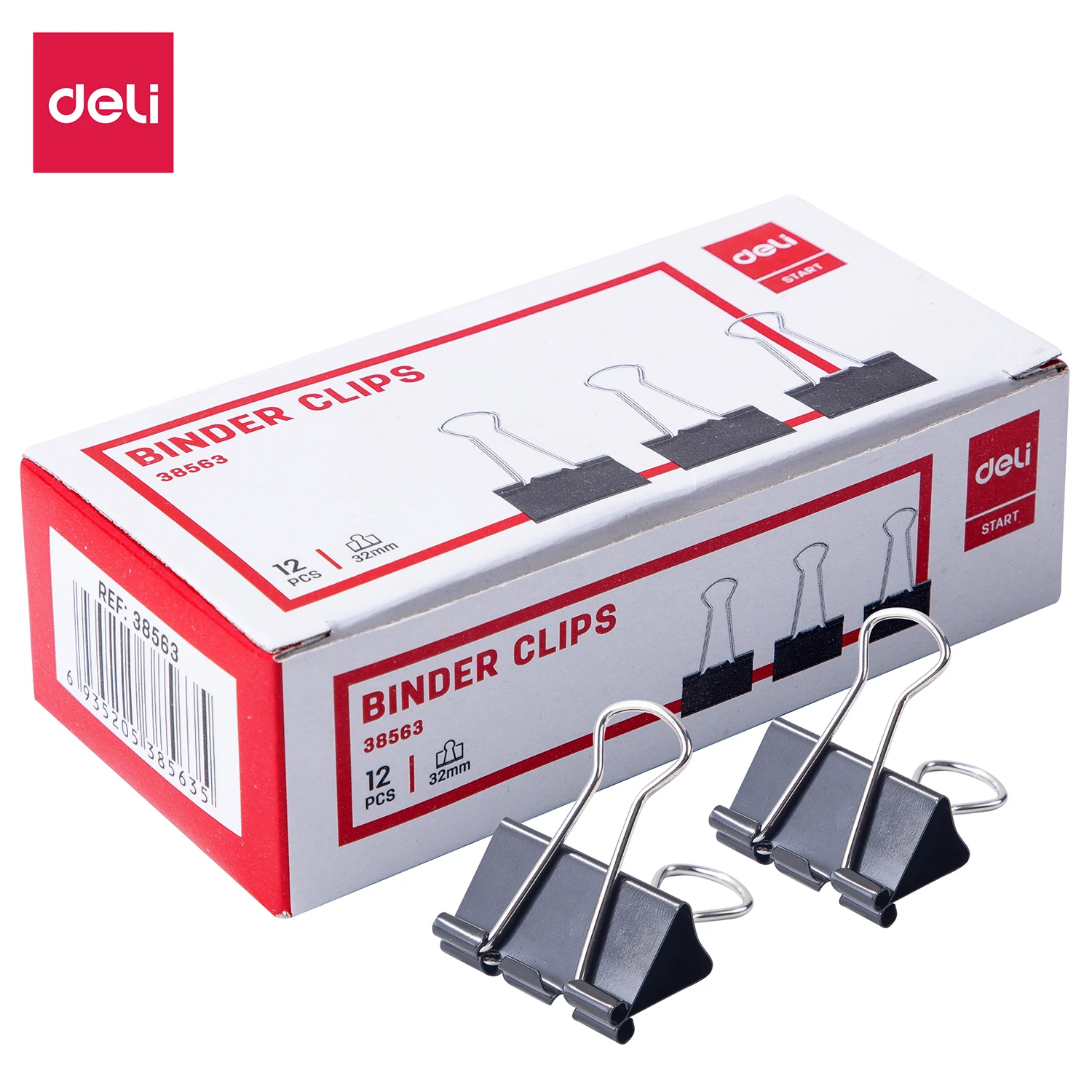 Deli 32mm Folder Binder Clips 1