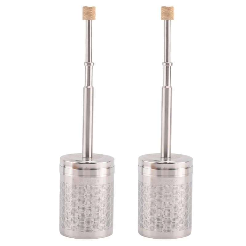 

2X Press Type Coffee Release Stirrer Reusable Coffee Mixer Manual Cold Brew Portable French Coffee Final Press Maker-A