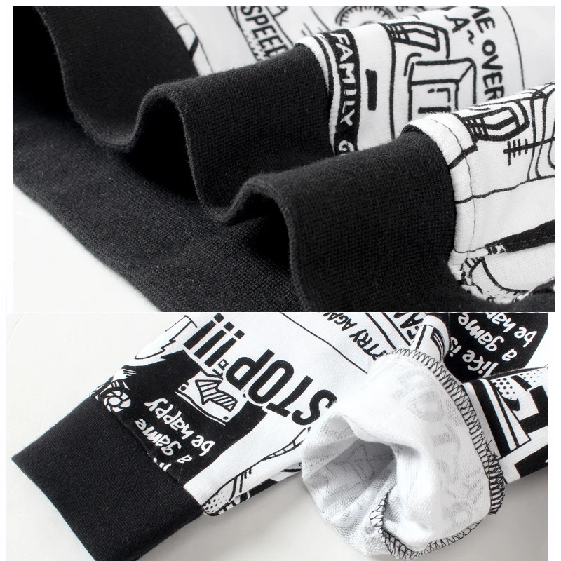 New Kids Hoodies Childen Cartoon Hoodies Clothes Korean Teenage Boys Loose Sport Tops Spring Long Sleeve Sweatshirts 4-14 Years