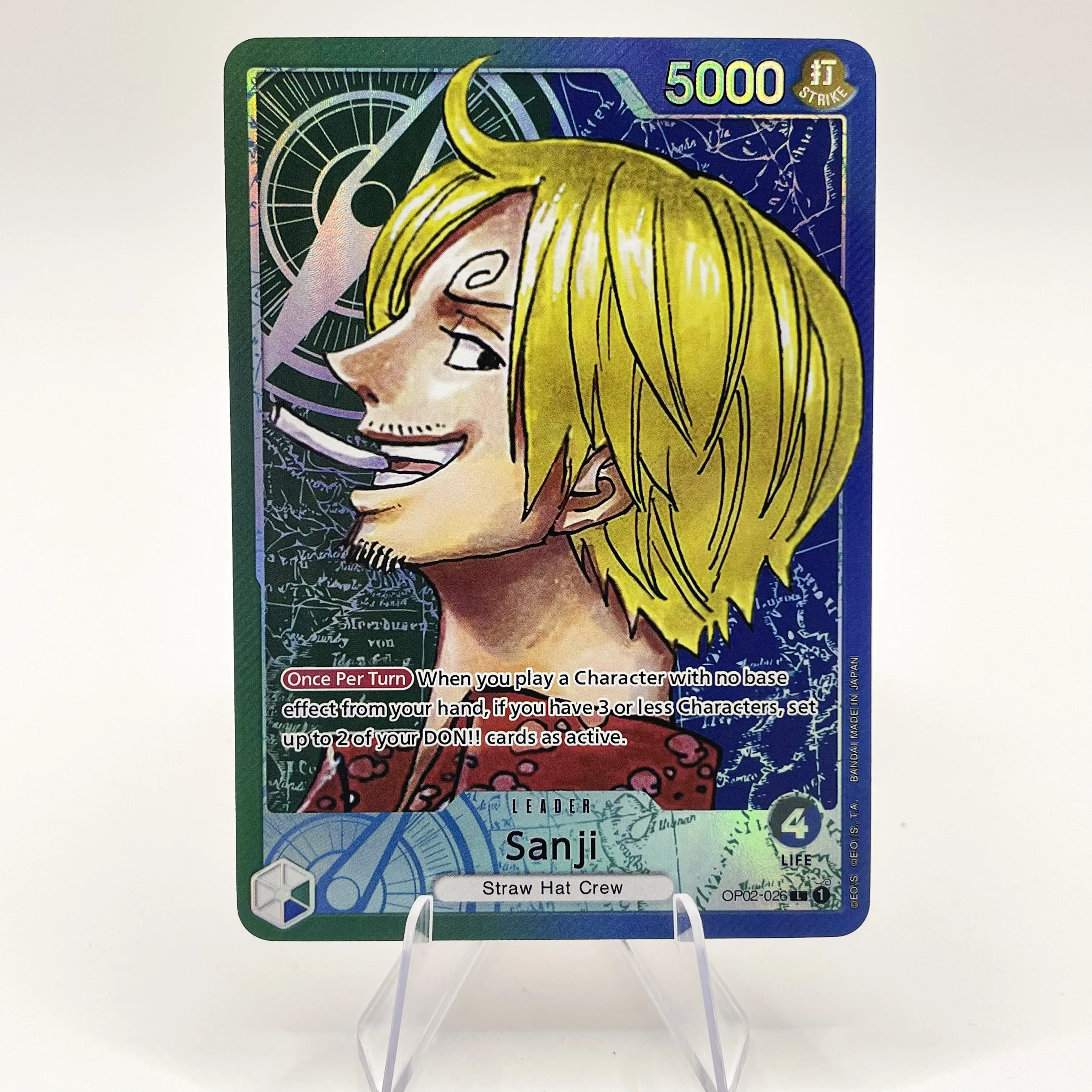 Proxy Anime One Piece OTCG Leader Card Zoro Law Luffy Sanji Zephyr