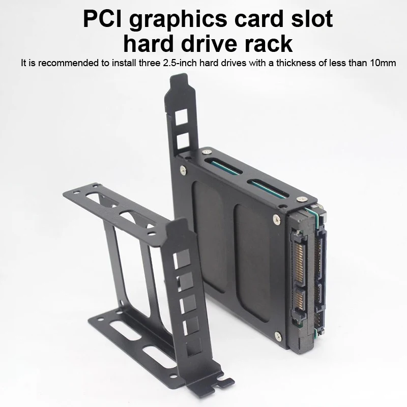 데스크탑 컴퓨터 케이스 SSD HDD 범용 하드 드라이브 베이 PCI 카드 슬롯 확장 랙(2.5인치/3.5인치 하드 드라이브-F(x)용)