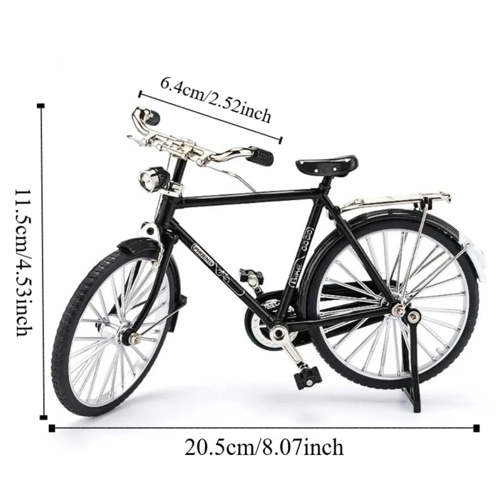 1:10 Scale Assembly Bicycle Model Toys Retro Alloy Simulation Bike Model Kit Desktop Decor Self Assembled