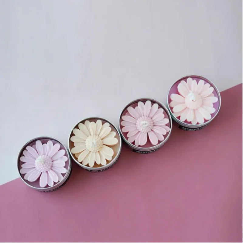 DIY Candle Silicone Mold Daisy Chamomile Candle Wax Mold Handmade Soap Candle Mold Fondant Chocolate Cake Decoration Tool