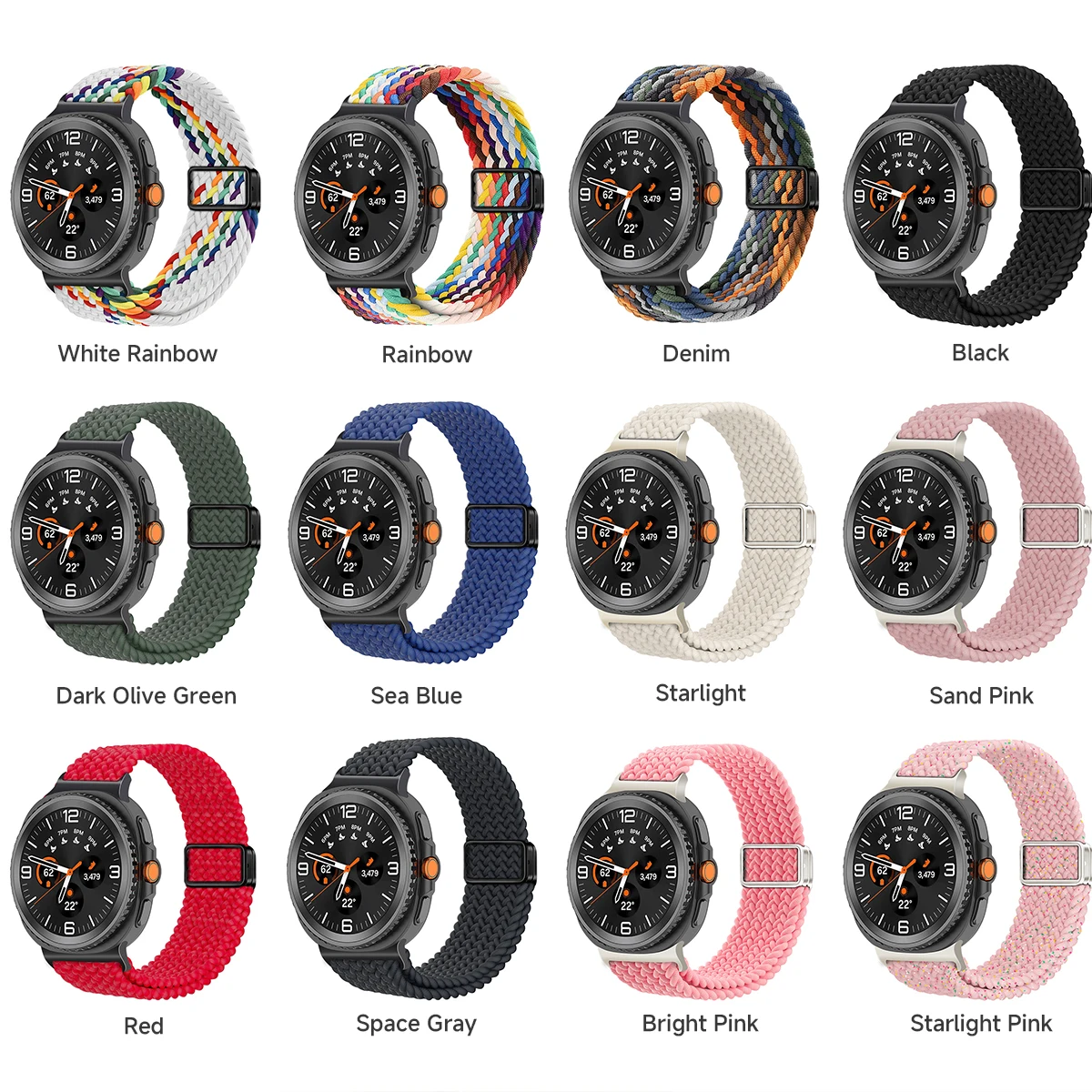 Braided Sport Strap Replacement Bracelet