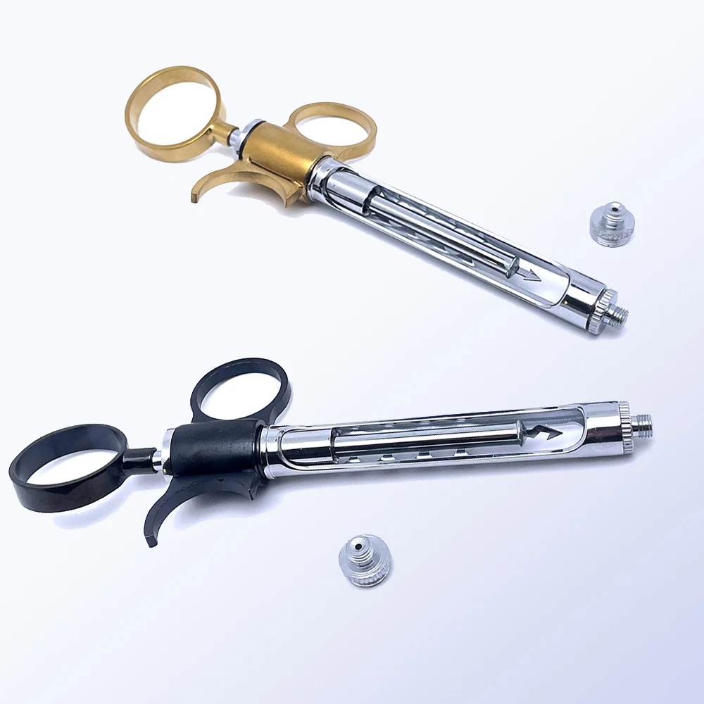 SIRINGA Dentale Aspirante 1.8ML Acciaio Inox Nero Manico Resistente - Foto 5