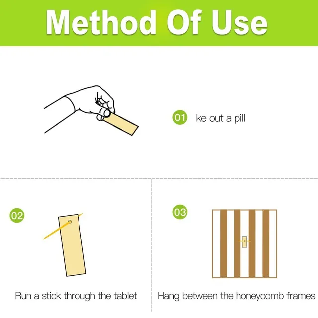 Méhészeti Flualvadinate Szalag Orosz Peszticid Varoa Control Bee Medicine Drogs A Méhész Szállítójának Méh Varroa Atka Gyilkos - Image 2
