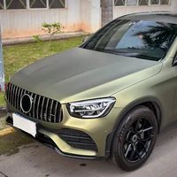 Super Matte Lightning Green PET Wrap Vinyl Film Car Whole Body DIY Color Decal Protective Cover Sticker Auto Tuning Accessories 2