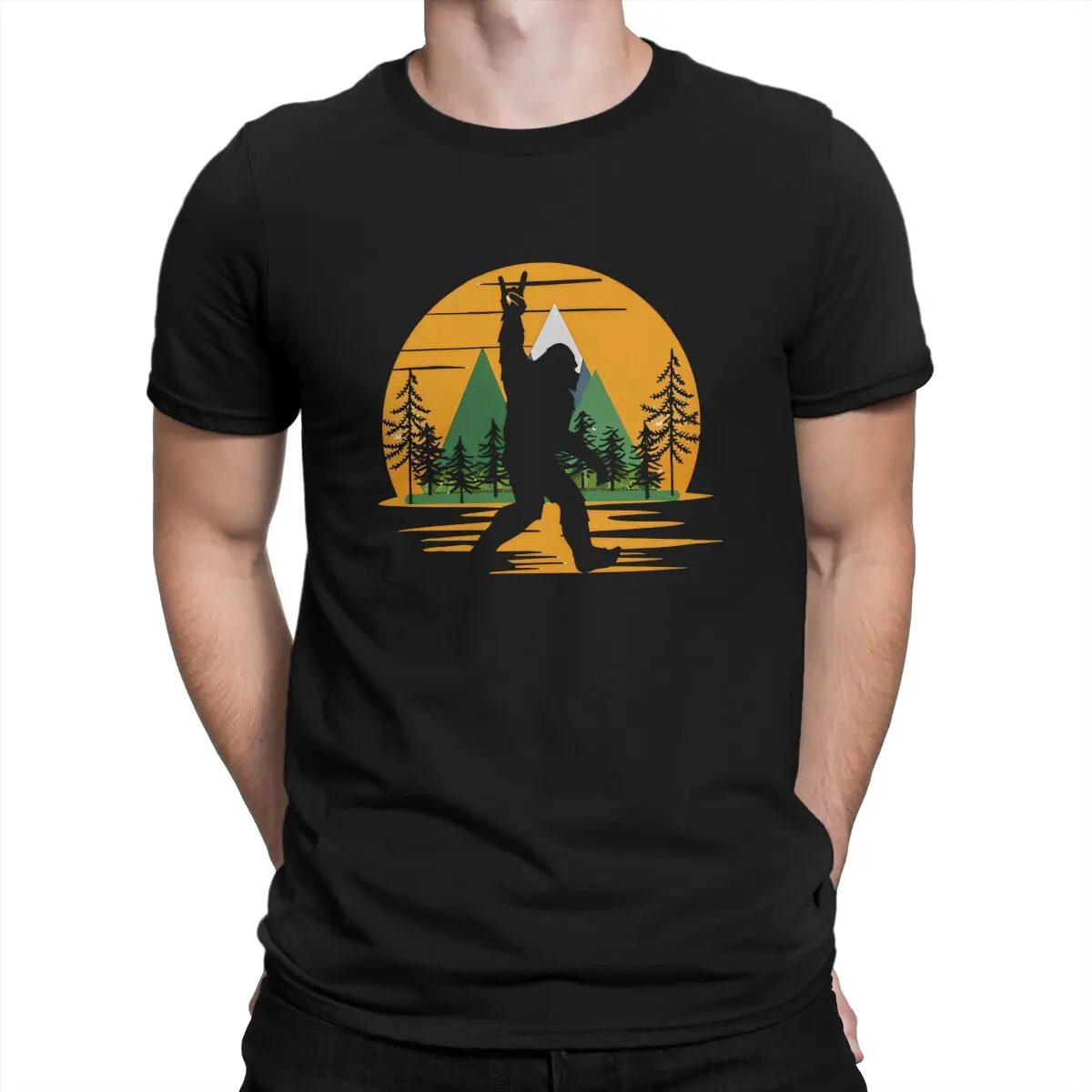 

Bigfoot Sasquatch Oregon T Shirt Polyester Grunge Men Tees Summer Clothing Harajuku O-Neck TShirt