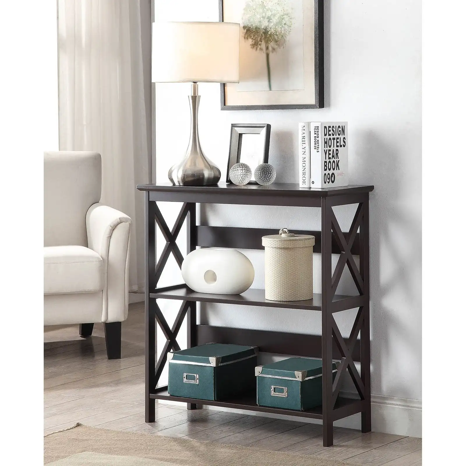 

Oxford 3 Tier Bookcase, Espresso