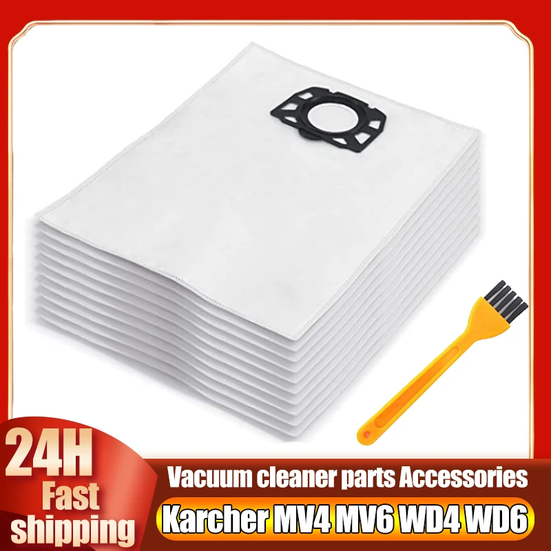 Kärcher Sacs d' Sacs d'aspirateur WD4 - WD - WD6 - MV4 - MV5 - MV6 - sac  filtrant en | bol