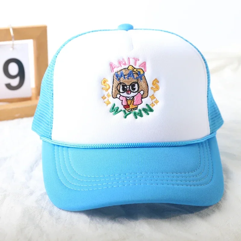ANITA MAX WYNN Baseball Cap for Men Women Hip Hop Cartoon Print Mesh Hat Cute Trucker  Hat Casquette Gorras Bone 4