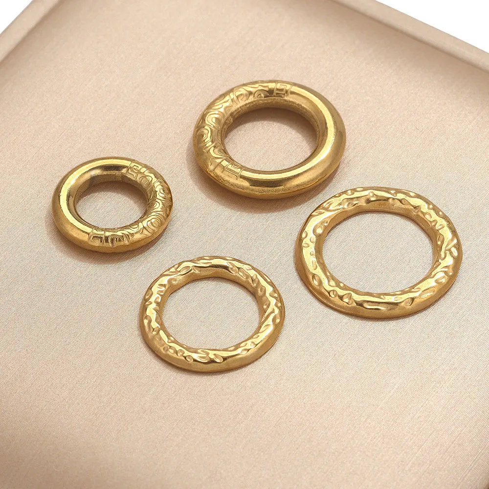 5 Stück Edelstahl Cirque Ring Connector Cahrm Round Closrd Ring Ohrring Herstellung Zubehör Anschlüsse DIY Schmuckzubehör – Detail 6