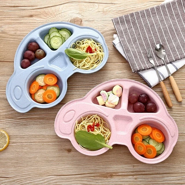 Piatti per neonati per bambini piatti a forma di auto per cartoni animati  piatti per alimenti per bambini separati per l'ambiente vassoio per  stoviglie per bambini - AliExpress