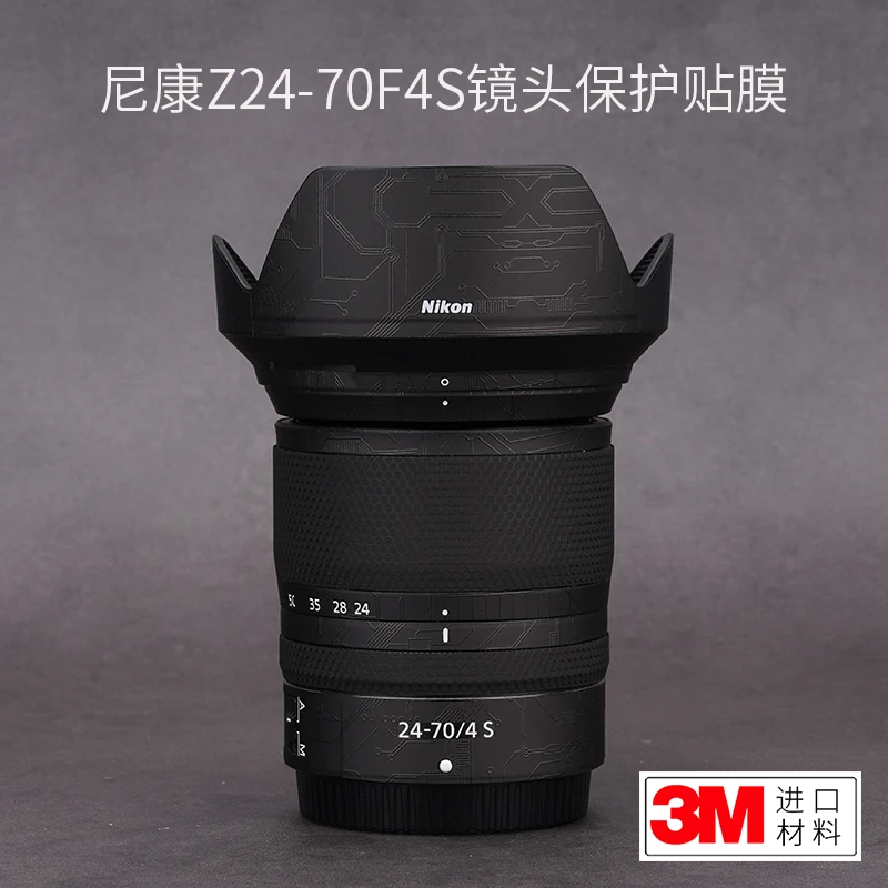 Per Nikon Z 24-70 F4S Pellicola Protettiva E Applicazione Della Pelle Adesivo In Fibra Di Carbonio Completamente Avvolto 3M