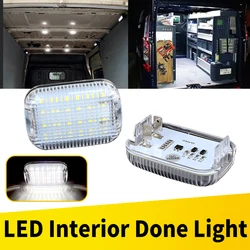 Set of 2 LED Interior Dome Lights - Bright White Illumination (2pcs LED Light)