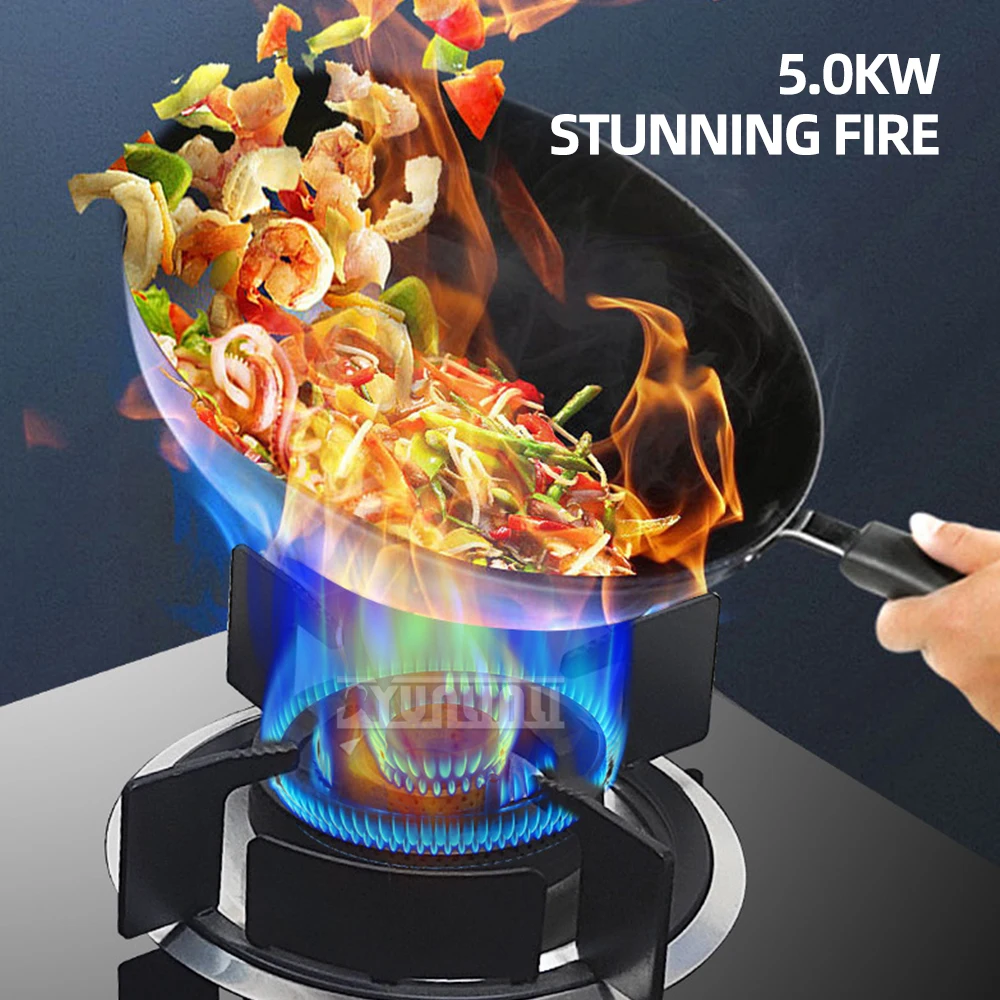 Gas Stove Household Embedded Double Stove Tempered Glass Gas Hob Cooking Machine Liquefied Gas Natural Gas Stove 3