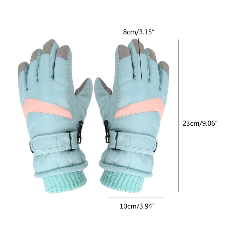 1 Pair Breathable Skiing Gloves Windproof Winter Outdoor Mittens Sports Gloves 6