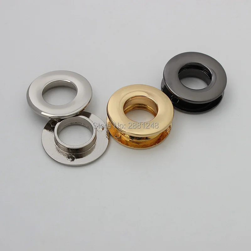 10-30-100pcs High quality planar circular eyelet dress luggage hardware accessories metal fitting hardware pressed round eyelets