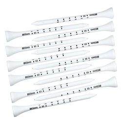 Premium Non-Slip Wooden Golf Tees with Height Markers - Durable Golf Accessories, Pack of 50 (83mm 50pcs)